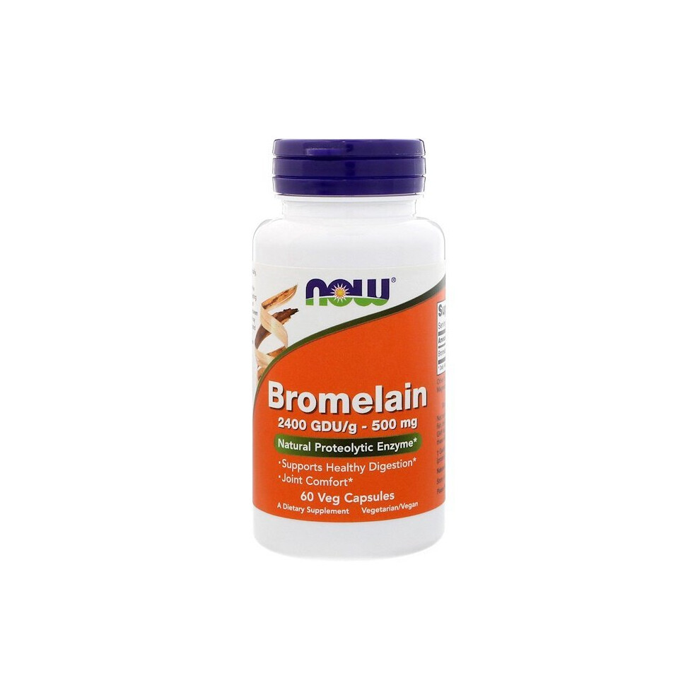 Now Foods , Bromelain, 500 Mg, 60 Veg Capsules