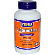 NOW Foods, L-Carnosine, 500 mg, 100 Capsule vegane