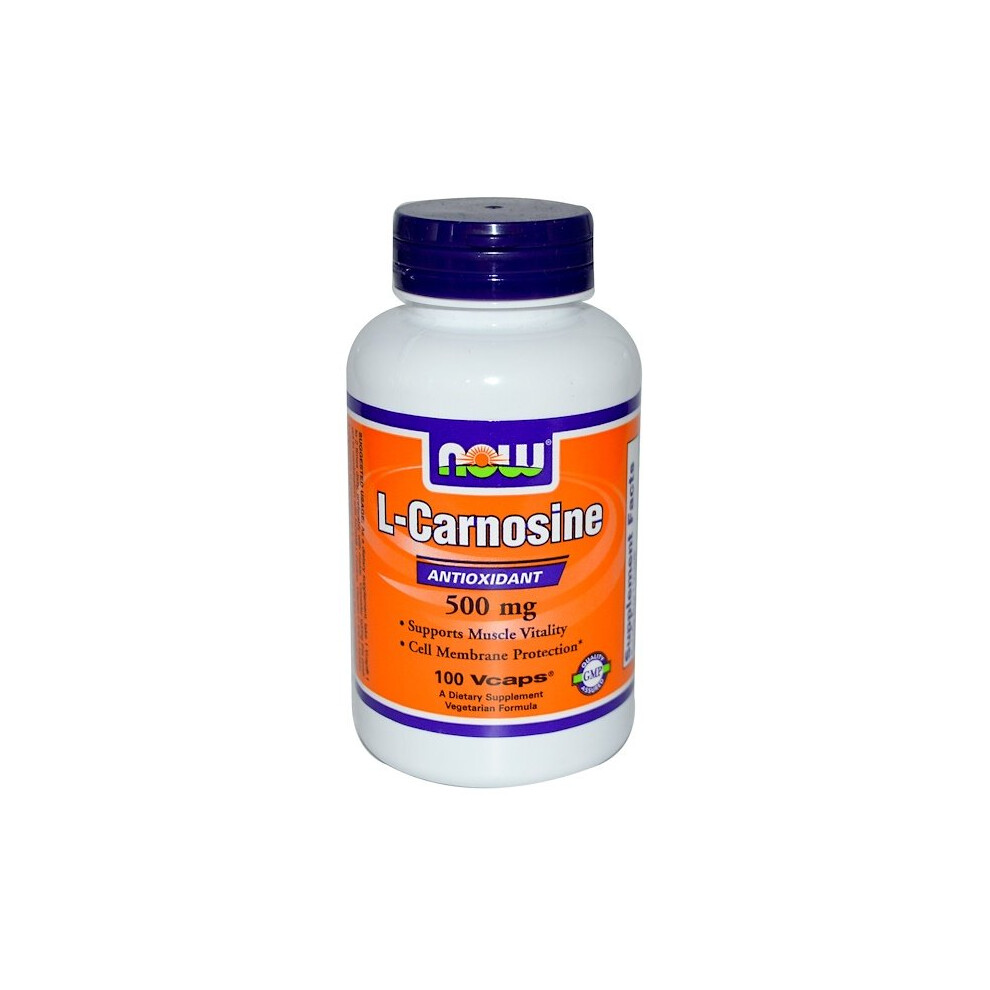 Now Foods, L-Carnosine, 500 mg, 100 Veg Capsules