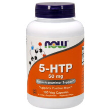 NOW Foods, 5-HTP, 50 mg, 180 Veg Capsule