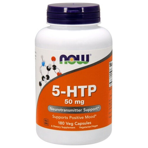NOW Foods NOW Foods, 5-HTP, 50 mg, 180 Veg Capsule