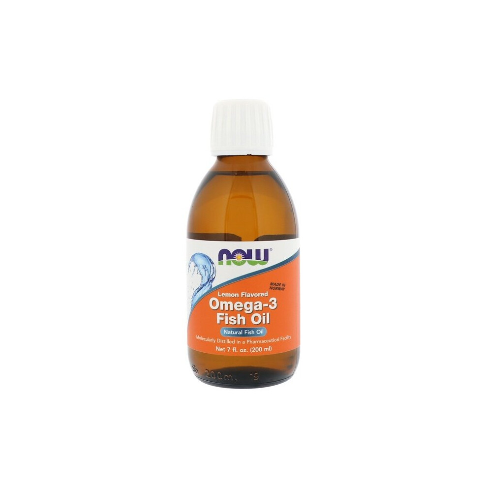 Now Foods , Omega-3 Fish Oil, Lemon Flavored, 7 Fl Oz (200 Ml)