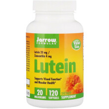 Luteína de Jarrow Formulas, 20 mg, 120 cápsulas suaves