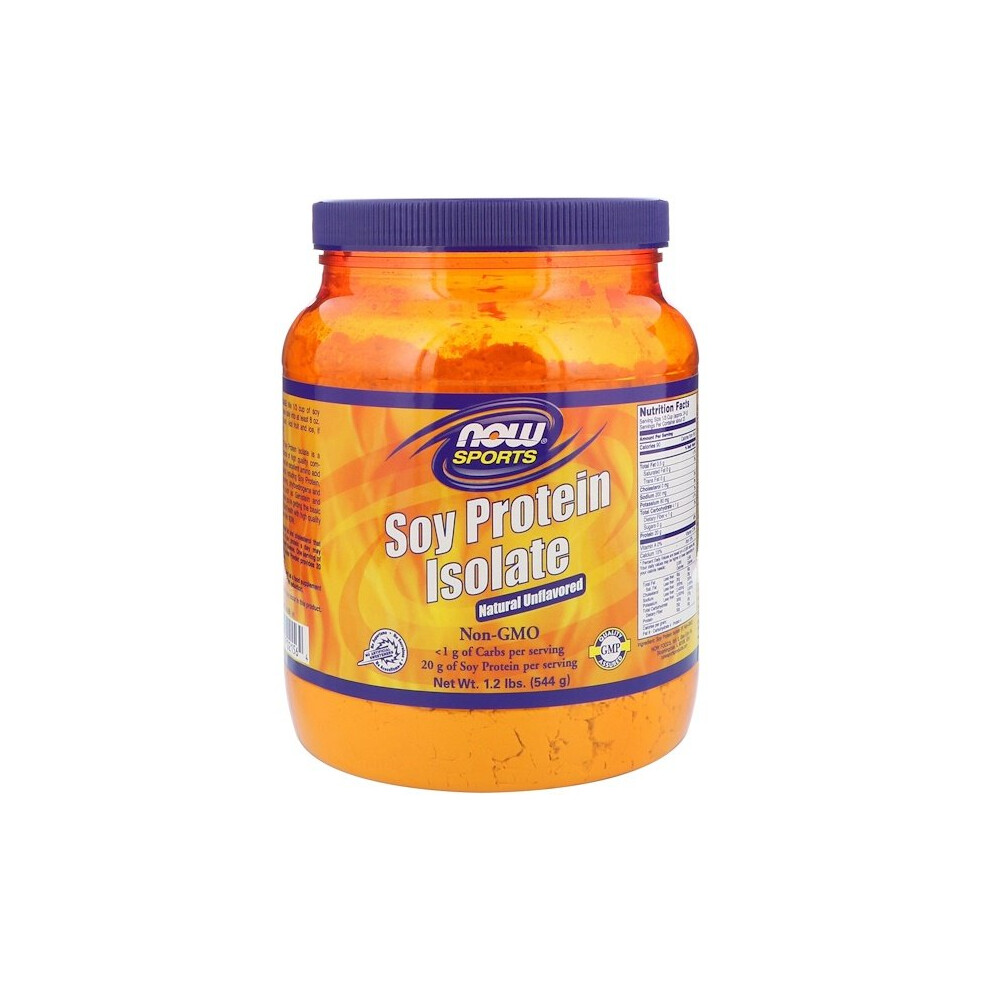 Now Foods , Sports, Soy Protein Isolate, Natural Unflavored, 1.2 Lbs (544 G)