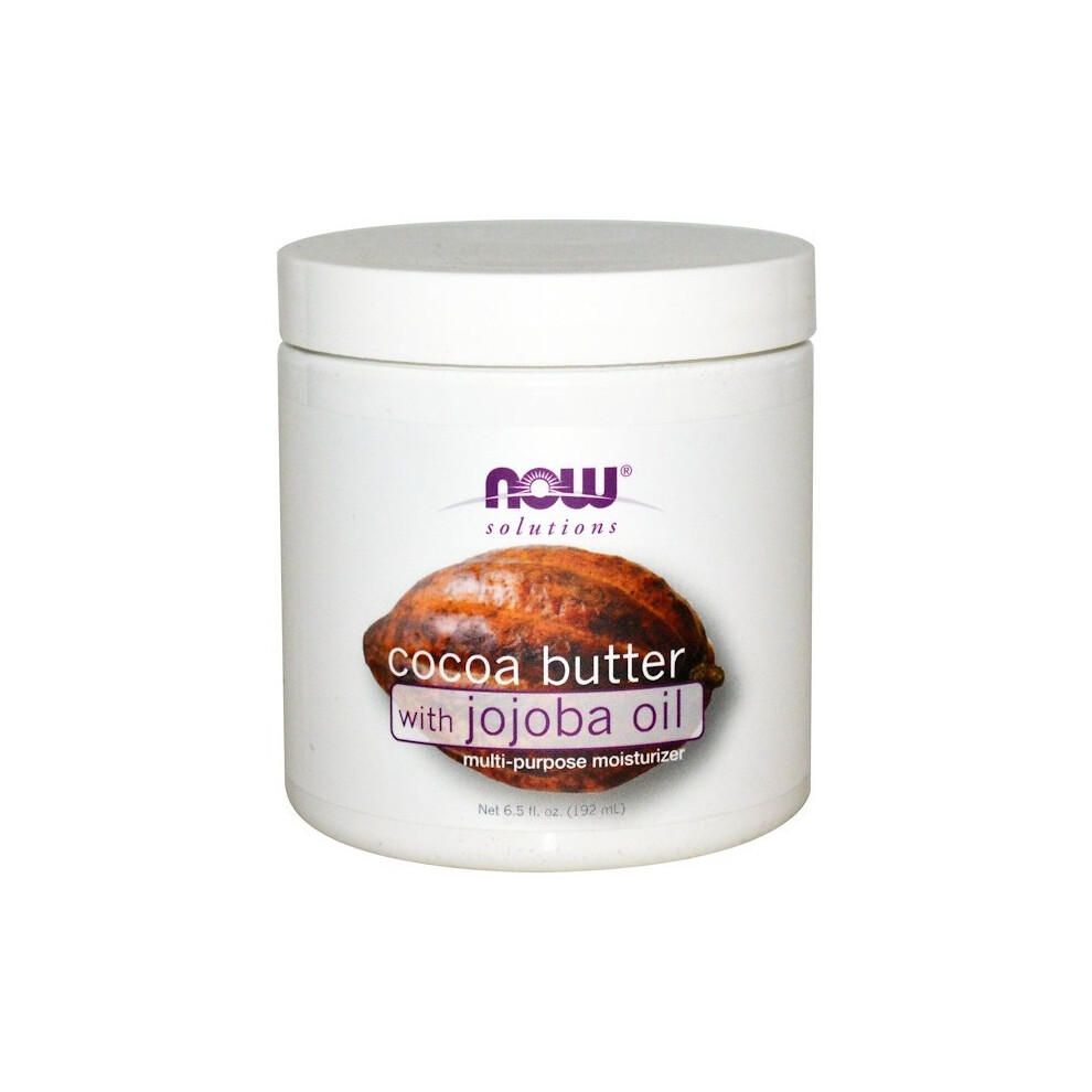 Now Foods, Solutions, Cocoa Butter, with Jojoba Oil, 6.5 fl oz (192 ml)