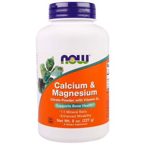 NOW Foods NOW Foods, Κάλιο & Μαγνήσιο με Βιταμίνη D3, 8 oz (227 g)