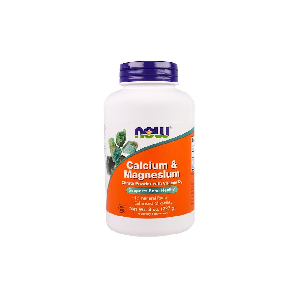 Now Foods , Calcium & Magnesium, 8 Oz (227 G)