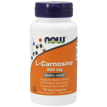 Now Foods, L-Carnosine, 500 mg, 50 Veg Capsules