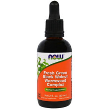 Now Foods, Fresh Green Black Walnut Wormwood Complex, 2 fl oz (60 ml)