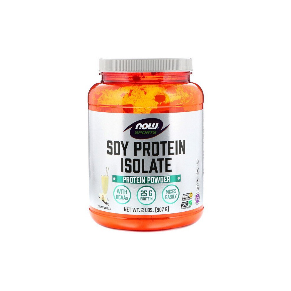 Now Foods , Sports, Soy Protein Isolate, Creamy Vanilla, 2 Lbs (907 G)
