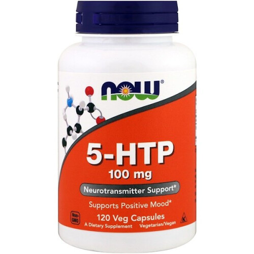 NOW Foods NOW Foods, 5-HTP, 100 mg, 120 Veg Capsuler
