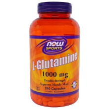 NOW Foods, Sport, L-Glutamină, 1,000 mg, 240 Capsule Vegane