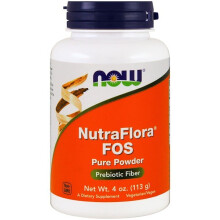 NOW Foods, NutraFlora FOS, Pure Powder, 4 oz (113 g)