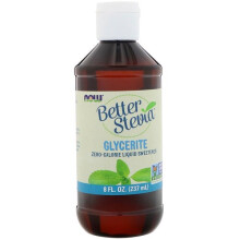 NOW Foods, Stevia Mejorada, Dulcificante Liquido Sin Calorías, Glicerita Orgánica, 8 fl oz (237 ml)