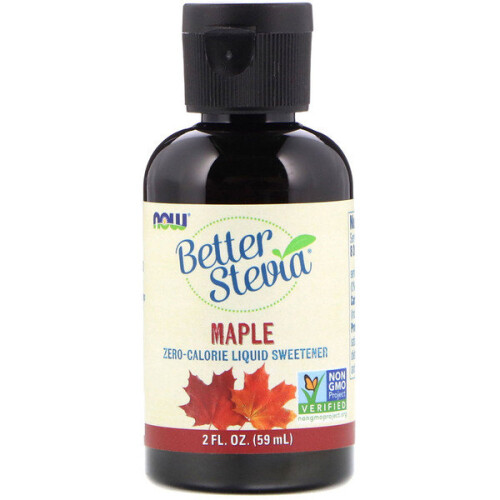 NOW Foods NOW Foods, Better Στεβία, Zero-Calorie Υγρό Γλυκαντικό, Maple, 2 fl oz (59 ml)