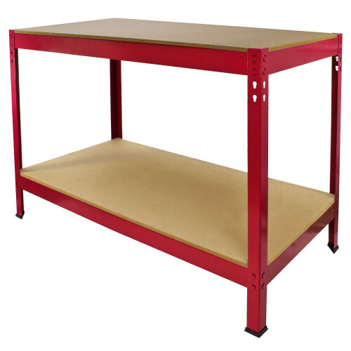 Work Bench Garage Table Metal Storage Shelving DIY Tools Heavy Duty Workbenches 1