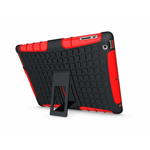 (Red) For iPad 2/3/4 Tough Quality ShockProof Case Cover 2