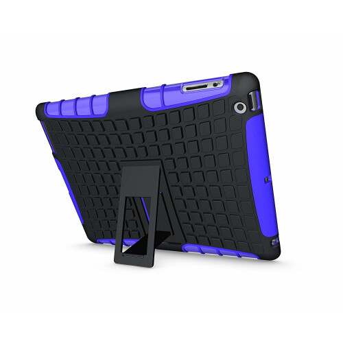 (Purple) For iPad 2/3/4 Tough Quality ShockProof Case Cover 2