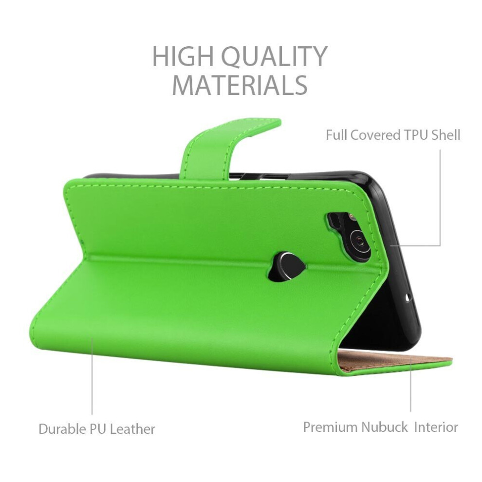 lime--for-google-pixel-2-premium-leather-wallet-case