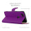 (Purple) For Google Pixel 2 Premium Leather Wallet Case 2