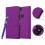 (Purple) For Google Pixel 2 Premium Leather Wallet Case 3