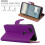 (Purple) For Google Pixel 2 Premium Leather Wallet Case 4