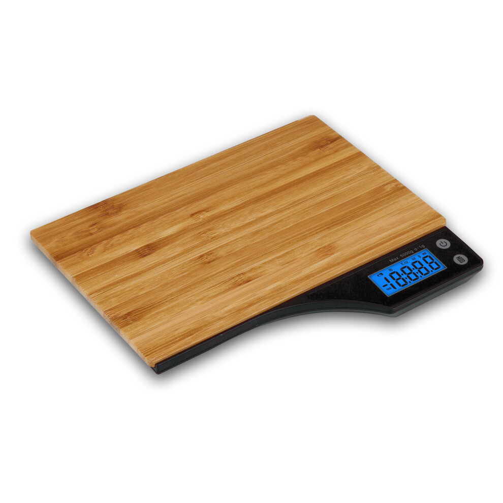 Kabalo Wooden Bamboo Kitchen Household Food Cooking Weighing Scale 5kg capacity 5000g/1g