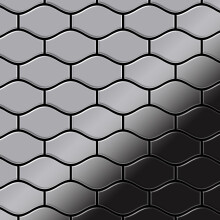 Metal Mosaic Tile Stainless Steel mirror grey 1.6mm Karma-S-S-M