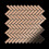 Metal Mosaic Tile Copper mill copper 1.6mm Herringbone-CM 2