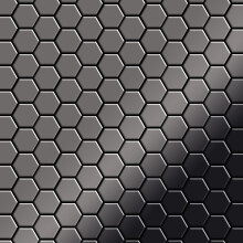 Metal Mosaic Tile Titanium Smoke mirror dark grey 1.6mm Honey-Ti-SM