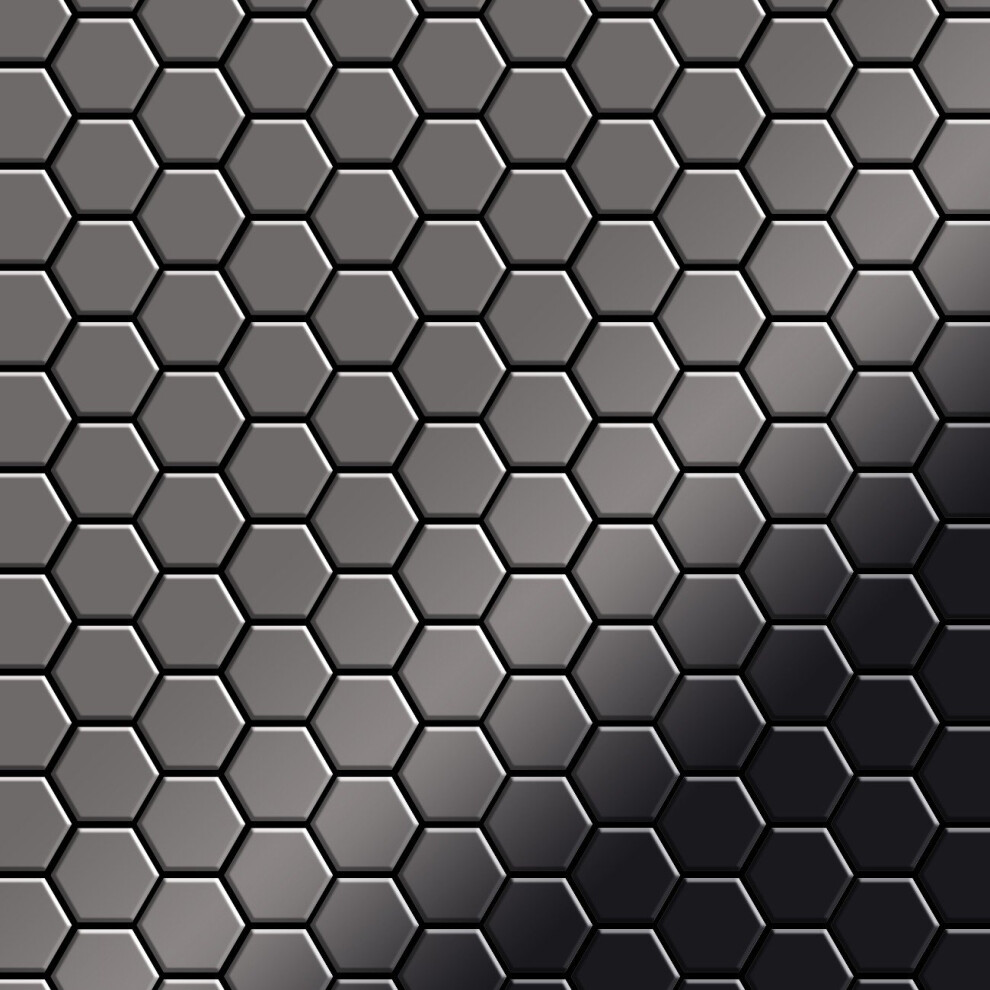 Metal Mosaic Tile Titanium Smoke Mirror Dark Grey 1.6Mm Honey-Ti-Sm 4250691728189