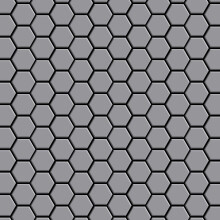 Metal Mosaic Tile Stainless Steel matt grey 1.6mm Honey-S-S-MA