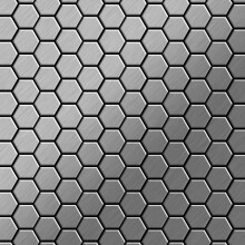 Metal Mosaic Tile Stainless Steel marine brushed grey 1.6mm Honey-S-S-MB