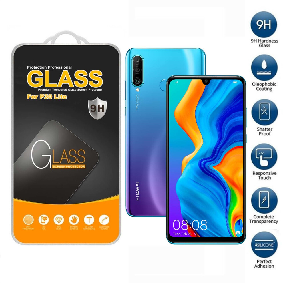 Screen Protector Tempered Glass For Huawei P30 Lite