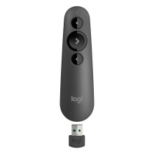 Logitech R500 Laser Presentation Remote USB Clicker Black