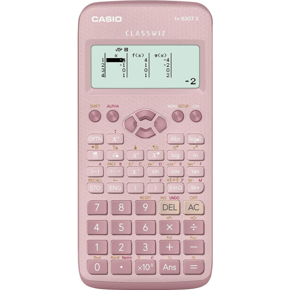 Casio Fx-83Gtx Scientific Calculator 276 Functions Gcse Pink
