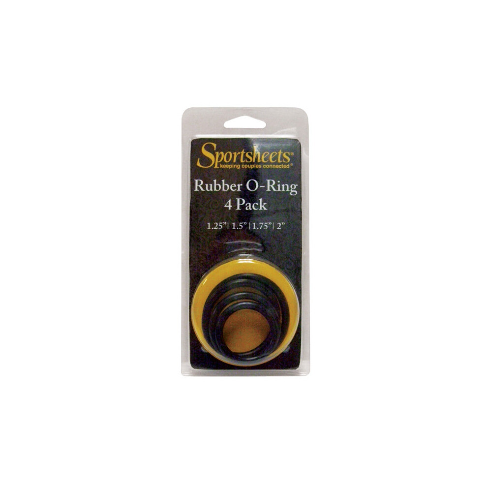 Sportsheets Rings Set-4 Assorted Sizes(Singles) - Strap On