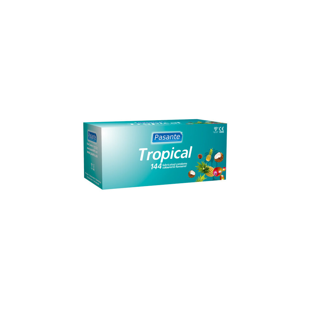 Pasante Tropical Condoms 144Pcs Pharmacy Condoms Yellow