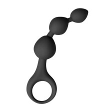 Black Silicone Anal Bead Dildo  Dildo Dildo Anal - Easytoys Anal Collection
