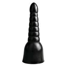 Kokomusta kartiodildo 34 cm