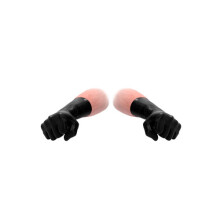 Latex Short Gloves - Black Pharmacy Lubricant - Fist It