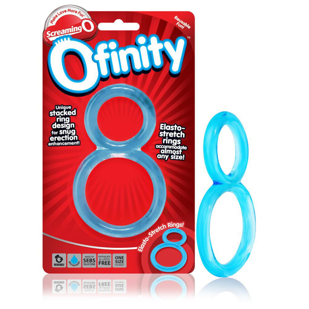 Screaming O Ofinity Penis Cock Ring | Blue One Size Fit Most Snug Fit Testicles