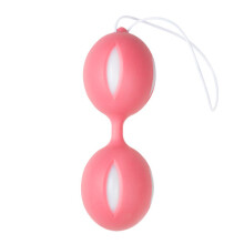 Wiggle Duo Kegel Ball - Pink/White  Toys for ladies Geisha Balls - Easytoys Geisha Collection