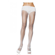 Nylon Fishnet Pantyhose - White QS 46-50 Ladies Lingerie Stockings - Leg Avenue