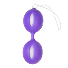 Wiggle Duo Kegel Ball - Purple/White  Toys for ladies Geisha Balls - Easytoys Geisha Collection