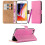 (Pink) For iPhone 8 Premium Leather Wallet Case Cover 1