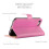 (Pink) For iPhone 8 Premium Leather Wallet Case Cover 3