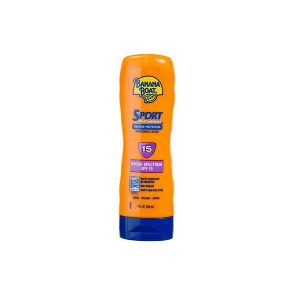 Banana Boat 10246-14970 Sport Performance Sunblock, Lotion, 8 oz., SPF15