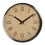 Premier Housewares Vitus Natural And Silver Wall Clock Roman Numerals 1