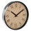 Premier Housewares Vitus Natural And Silver Wall Clock Roman Numerals 2